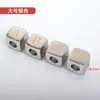 Acessórios de liga de zinco Zhenming ocos para usar com letras bagagem roupas contas quadradas acessórios de ferragem 26 letras acessórios diy