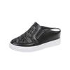 Zapatillas Baotou Recortadas Transpirables Zapatos Blancos 2025 Primavera y Verano Nuevos Versátiles de Suela Gruesa con Altura Interior Zapatos de Malla