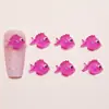 Peces que Brillan en la Oscuridad Mundo Marino Modelo Accesorios para Uñas Resina Piezas Pequeñas DIY Aretes de Caricatura Accesorios de Decoración de Uñas