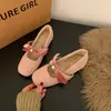 Sapatos de Pelúcia com Sola Grossa de 4cm, Sapatos Simples Quentes para Outono/Inverno, Estilo Coco Chanel 2026, Novos Sapatos de Algodão, Aumento da Altura Interna, Sapatos Mary Jane de Lã