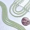 Perlas de imitación de agua dulce de alto brillo y colores vivos, perlas redondas de imitación Swarovski, cuentas sueltas para materiales de pulseras, collares y pendientes hechos a mano para DIY