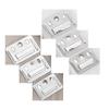 Clip Hebilla para Panel de Pared Hebilla de Acero Inoxidable Pieza de Fijación de PVC Sujetador de Instalación Hebilla Integrada para Pared de Fibra de Madera de Bambú