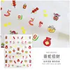 2025 Año del Serpiente Nuevo Arte de Uñas Calcomanía de Gel Impermeable 5D Relieve Tridimensional Pegatina DIY Calcomanía de Arte de Uñas de Serpiente de Dibujos Animados