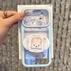 Suporte de prato Miffy Coelho Torrada se transforma instantaneamente em uma capa céu estrelado de dopamina compatível com iPhone 17 Pro Max para iPhone 16