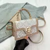 Estilo Coreano Fresco Moda de Tendencia Primavera y Verano 2025 Bolso Cruzado de Mano para Mujer Bolso Pequeño de Hombro de Lujo Ligero Aroma Pequeño