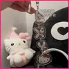 Llavero Letra de Pez Vida de Gatito Acrílico Colgante de Regalo de Alto Valor Lindo Accesorio de Mochila de Nicho
