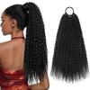 Coleta de Peluca Cabello Negro Africano Envolvente Coleta Rewig Trenza Sucia Rollo de Tornillo de 12 hebras Coleta Desordenada en stock