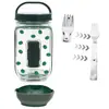 Saladkid Salad Pod Contenedor de Plástico para Ensalada con Tapa de Apertura Lateral, Frasco para Conservar Frescura, Contenedor Sellado