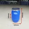 Barril con Brida Engrosada, Barril de Fermentación, Barril Químico No Reactivo, Barril para Residuos de Cocina, Barril con Aro de Hierro, Barril con Aro Azul para Agentes Auxiliares de Teñido e Impresión