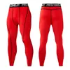 Pantalones de Compresión Deportivos Transfronterizos Alta Elasticidad para Hombre Secado Rápido para Correr Fitness Pantalones Largos de Colores Pantalones de Compresión Entrenamiento Baloncesto Fútbol