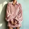 Vestido de Terciopelo con Solapa de Moda para Mujer Otoño/Invierno 2026 para Amazon Transfronterizo, Vestido Holgado de Estilo para Viajar a la Oficina para Mujer