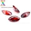 Atacado de fábrica qualidade 5A zircônia colorida olho de cavalo pedra nua 13# vermelho granada médio 13D# zircônia vermelho granada profundo