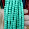 Vidro Cristal Imitação Jade Cor Sólida Não Desbota 6*8mm Contas Espaçadoras Semi-Acabadas Acessórios para Pulseira Colar DIY Acessórios Atacado