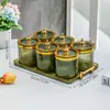 Olla para Cereales Sellada PS Grado Alimenticio Transparente Tarro de Almacenamiento con Hebilla Pagat Caja de Almacenamiento Seco para Snacks de Frutos Secos