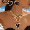 Conjunto de Joias de Moda Europeu e Americano Transfronteiriço Best-Seller na Amazon Personalidade Metal Geométrico Criativo Simples Conjunto de Joias Conjunto de Joias