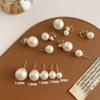 Fábrica de joyería Qingdao Taoqi La, pendientes de estilo retro francés con diseño de bloguera Mona Same Pearl Pink Mermaid Ji para mujer