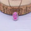 Suministro del Fabricante de Collares de Flores Secas Narciso Estrellado, Colgantes de Piedra de Gema de Tiempo de Vidrio Estilo Pastoral, Estilo Dulce para Mujeres