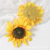 Flores Artificiales, Flores Falsas, Girasoles, Cabezas de Girasol de Tela de Seda, Escena de Arreglo de Decoración de Sala de Estar de Casa Realista de Alta Gama