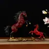 Adorno de Caballo de Latón "Éxito Instantáneo", Decoración Nueva de Sala de Estar Estilo Chino, Regalo Decorativo para Entrada de Casa Oficina