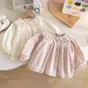 Blusa Nueva de Otoño 2026 para Niñas con Adorno de Encaje Suave, Transpirable y No Sudorosa, Fresca y Ligera, Manga Larga Fina para Bebés