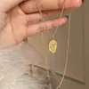 Colar Pingente Rosa Francês Tendência do Xiaohongshu, Corrente Exquisita de Clavícula Versátil de Luxo Leve, Disponível para Dropshipping