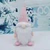 Decoración Navideña Muñeco Nórdico Rudolph Estilo Musical Luminoso Muñeco de Anciano con Pies Largos y Sin Rostro Adornos de Ambiente