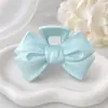 Ice Blue Bow Hairpin Mulheres Parte de trás da cabeça Disco Hair Clip Acrílico Star Hairpin Ins Shark Clip Headwear