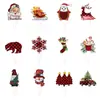 Decoración de fiesta de cumpleaños navideña Árbol de Navidad Oso Copo de nieve Cuadros Tarjeta de Navidad Tapón para hornear Venta al por mayor Personalización