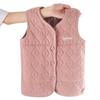 Chaleco de lana para niños, de terciopelo cálido y grueso, para bebés, de algodón grueso y con protección abdominal para niñas.