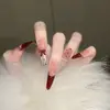 Parches para Manicura de Uñas Portátiles al por Mayor Hielo Transparente Puro Lust Camelia Mariposa Pegatinas de Uñas Terminadas Uñas Postizas Removibles