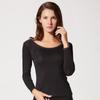 Nova roupa íntima térmica Carlen Modal, conjunto feminino, camisa sem costura, renda, roupa de outono, calças femininas de outono