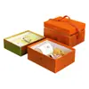 Caja de Regalo Portátil Roja de Doble Capa Estilo Chino, Caja de Empaque para Año Nuevo, Caja de Regalo de Boda para Novia, Caja Vacía en Stock