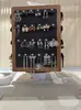 Soporte de Exhibición de Joyería para Celebridades de Internet para Transmisión en Vivo, Soporte de Exhibición de Aretes Giratorio Automático Manual y Eléctrico, Acrílico, Estilo Neutro