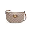 Bolso Casual Versátil de Media Luna, Bolso de Hombro de Moda y con Herrajes Exquisitos para Mujer, Bolso Cruzado Clásico con Estampado Retro, Bolso para Teléfono Móvil