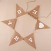 Nueva Decoración para Fiesta de Baby Shower Más Vendida Banderín Retro de Arpillera Banderines de Arpillera Linternas en Stock
