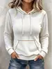 Sudadera con capucha de punto acanalado de manga larga para mujer, nueva llegada Otoño/Invierno 2026 Europa y América, desarrollada por Annuo, Amazon