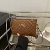 Bolsa Quadrada Pequena Popular com Laço Deste Ano Feminina 2025 Nova Tendência da Moda Bolsa Transversal Nicho Doce Bolsa de Ombro