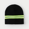 Gorro de Punto Grueso Cálido Reflectante Transfronterizo Luz Nocturna Reflectante para Salir a Montar Gorro de Lana Gorra Pulóver