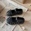 Nuevos Zapatos Planos de Lunares Retro Verano 2026 Zapatos Planos Estilo Francés Mary Jane para Niñas Calzado de Baile de Boca Baja con Suela Suave para Niños