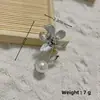 Broche de accesorios de traje de alta gama, hebilla de toalla de seda para niña, ramillete de aleación, broche de tulipán con diamantes de imitación a juego.