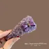 Pinza para el Cabello de Lujo Estilo Japonés-Coreano, Suave y Morada, para Flequillo y Cabello Lateral, Pinza de Lujo para el Cabello de Mujer