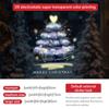 Decorações de Natal Amazon Adesivos Eletrostáticos para Janela Layout de Cena Adesivos para Porta de Vidro Janela Árvore de Natal Azul