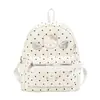 Mochila de Lunares con Dibujo de Gato, Nueva Versión Coreana 2026 para Estudiantes de Secundaria y Estilo Padre-Hijo, Mochila de Mujer al por Mayor