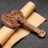 Hacha de Madera de Roble con Relieve de Nube, Modelo de Juguete Infantil, Arma de Madera Maciza de una Pieza, Accesorio para Escenario, Seguro
