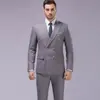 Traje de boda para hombre, vestido de noche, banquete de negocios, esmoquin con solapa de chal, traje para presentador de escenario, traje para hombre de talla grande