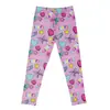 Leggings con Estampado de Dibujos Animados para Niñas de Verano Pantalones Finos de Seda de Leche Anti-Mosquitos Lindo Diseño de Mono Mariposa Ropa Exterior