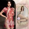 Lencería Sexy Bordada Floral, Tentación Sexy Transparente, Conjunto de Pijama Puro Deseo, Traje Cheongsam de la República de China, Dropshipping