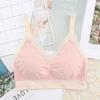 Nova cor combinação lingerie de amamentação para gestantes abertura frontal com fecho tamanho grande para mães grávidas pós-parto sutiã de amamentação de renda
