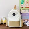 Nova Mochila de Jardim de Infância para Meninos e Meninas, Mochila Infantil Leve e Versátil Color Block para Turmas Médias e Grandes, Mochila Escolar para Primeira Série