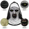 Máscara de Terror de Monja de Ojos Amarillos Disfraz Fiesta Película Oculta Máscara Fiesta de Halloween Accesorio de Broma